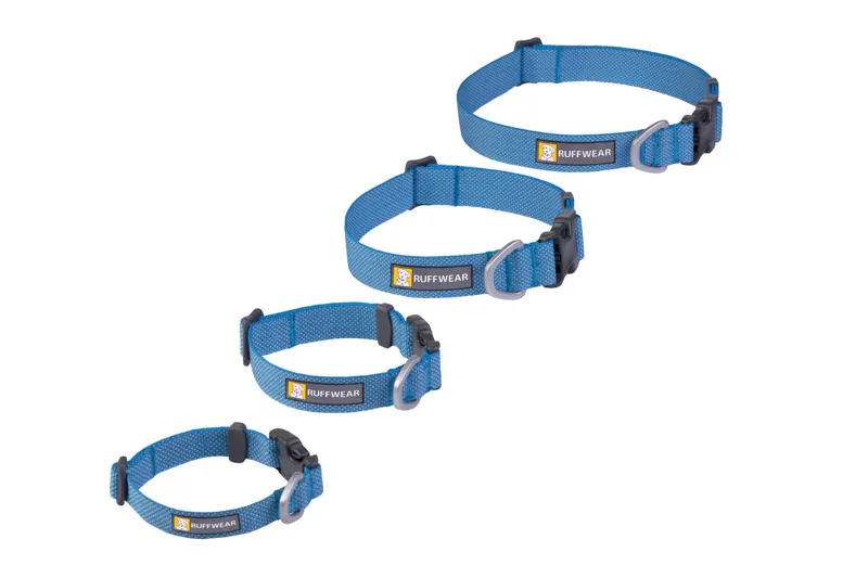 Ruffwear Hi and Light Dog Collar in Blue Dusk-2